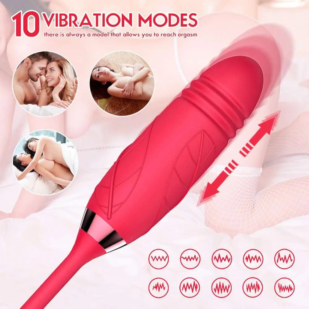 rose vibrator with dildo