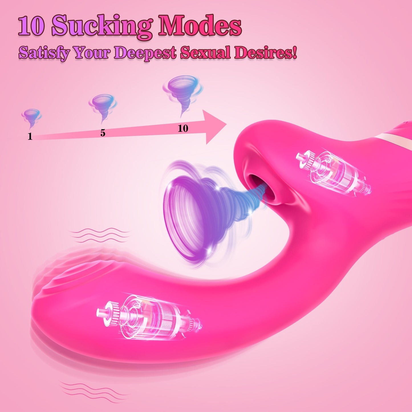 Sucking Vibrator with G-spot Stimulator