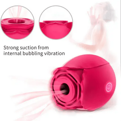 Original rose toy vibrator with 7 suction and 10 vibration modes